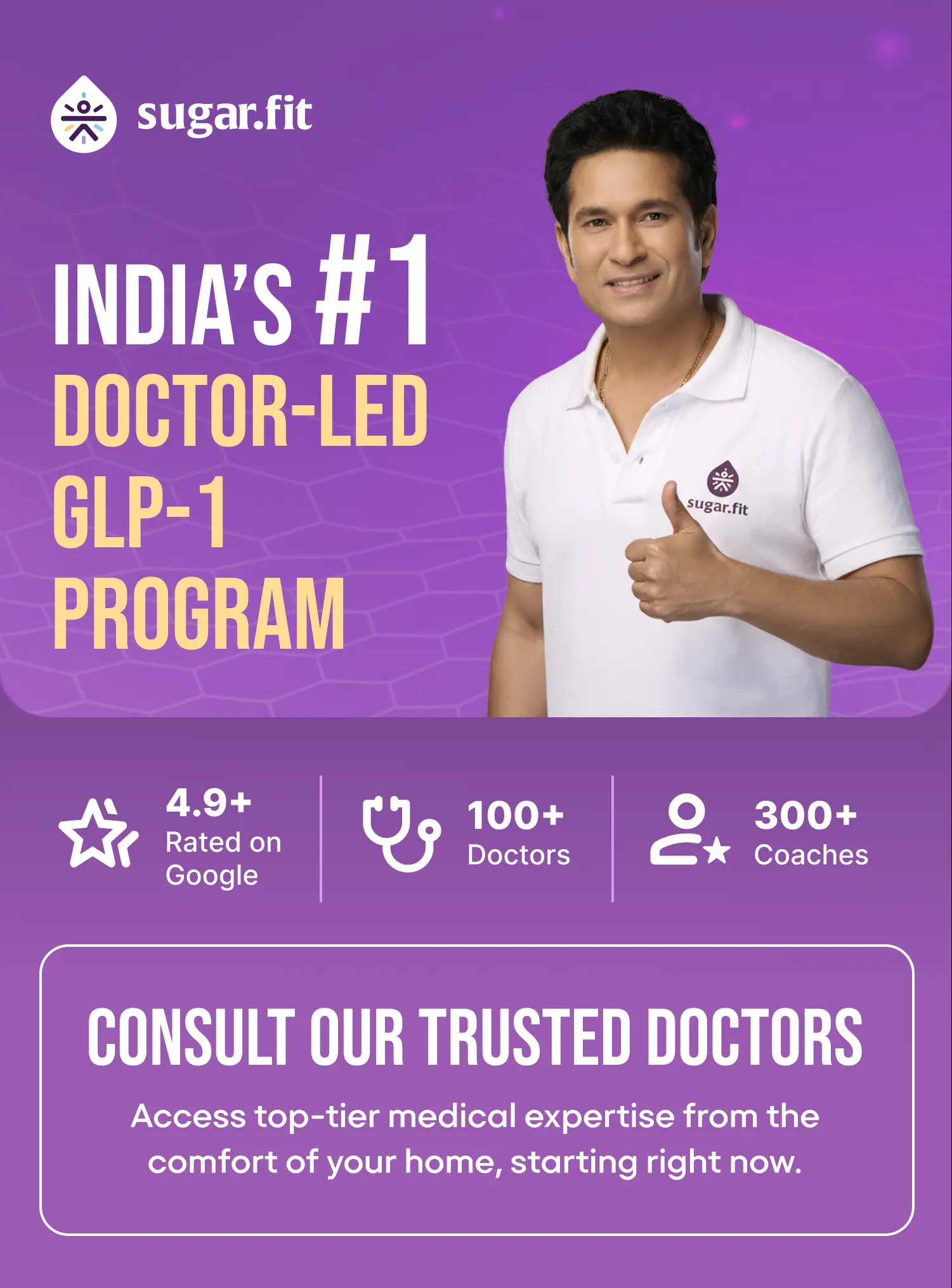 Sugarfit GLP-1 weight loss program hero banner