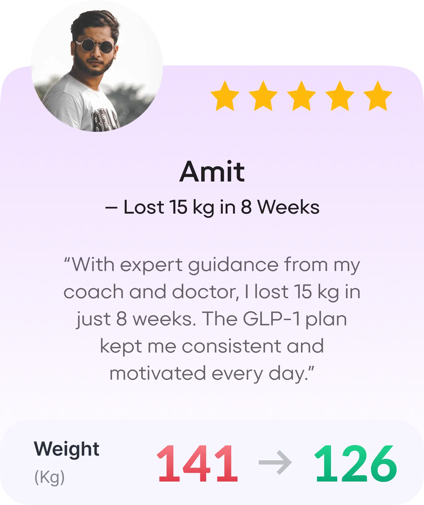Sugarfit GLP-1 success story 1